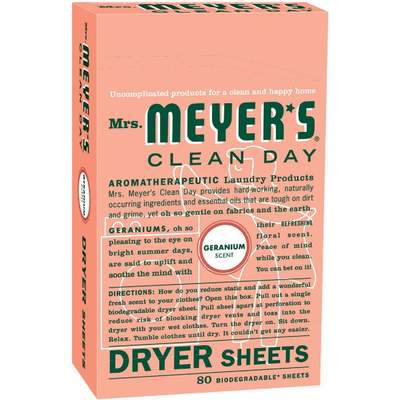 GERANIUM DRYER SHEETS