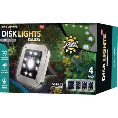 SOLAR DISK LIGHT 4PK