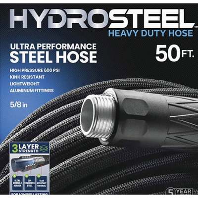 50' HVY DUTY STEEL HOSE