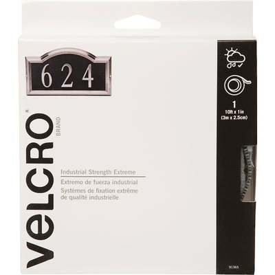 VELCRO Brand 1 In. x 10 Ft. Titanium Industrial Strength Extreme Hook & Loop