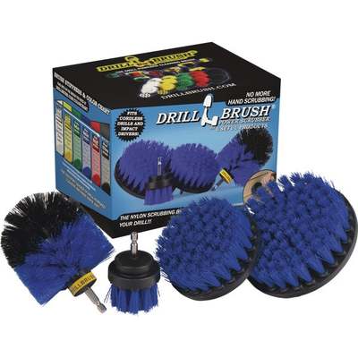 4PC MED BLUE DRILLBRUSH