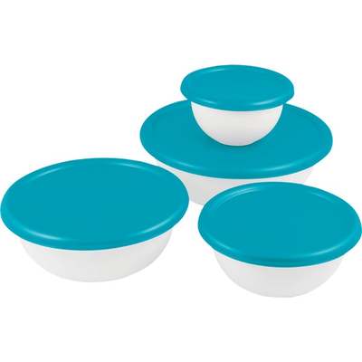 8PC COVERED BOWL SET