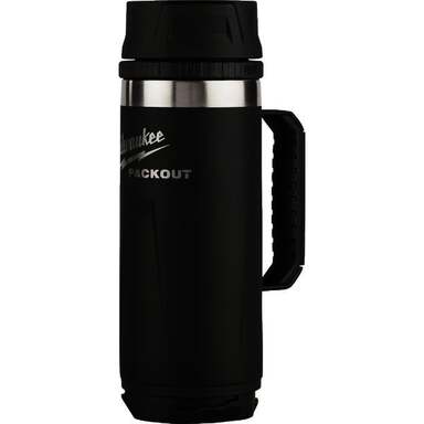 18OZ BLK MUG W/SIP LID