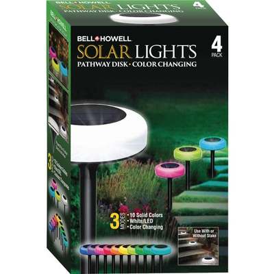 4PK SOLAR DISK LIGHT COLOR CHNG