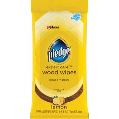 24CT LEMON POLISH WIPES