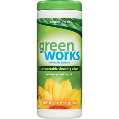 30CT GREEN WORKS WIPES