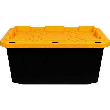 15GAL BLK/YLW STRG TOTE