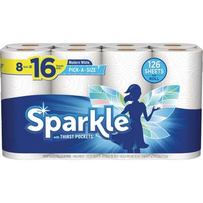 8 ROLLS SPARKLE TOWEL