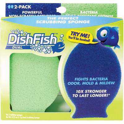 2PK DUAL SCRUB SPONGE