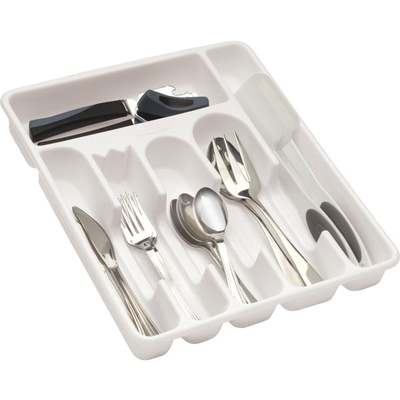 WHITE CUTLERY TRAY