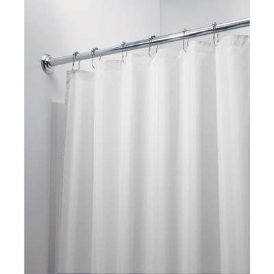 WHT POLY SHOWER CURTAIN