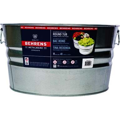 11gal Galv Round Tub