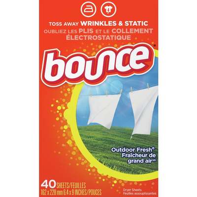 40CT BOUNCE DRYER SHEETS