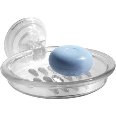 CLEAR SUCTION SOAP DISH