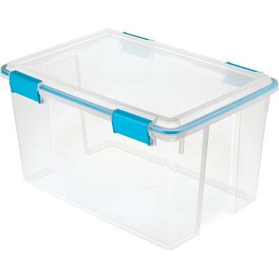 TOTE STORAGE 54QT GASKET CLR