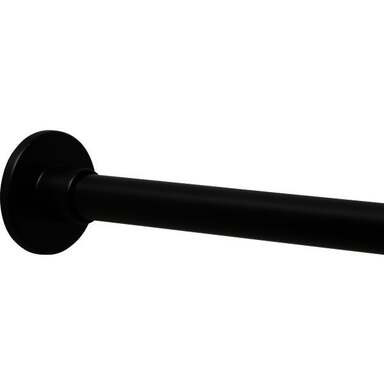 86" Adjustable Black Shower Rod