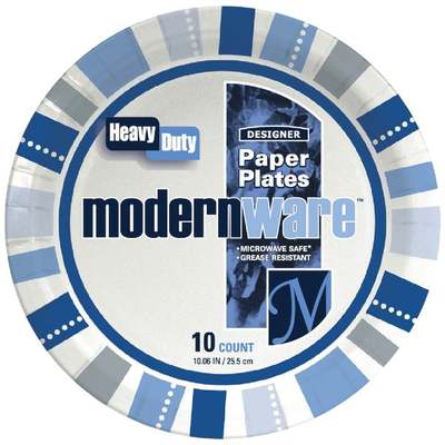 10CT 10" PAPER PLATE