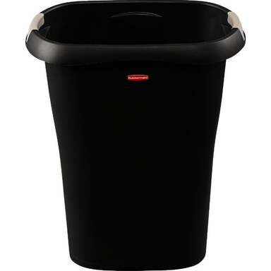 8G BLK WASTEBASKET W/LNR