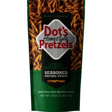 DOTS PRETZELS 16OZ PARM.&GARLIC