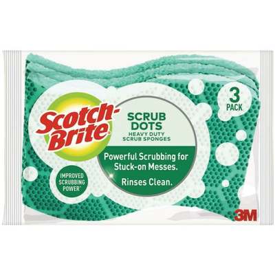 3PK HD SCRUB SPONGE