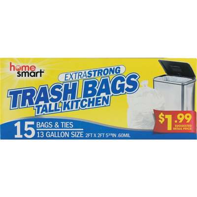 12PC 13 GAL TRASH BAG