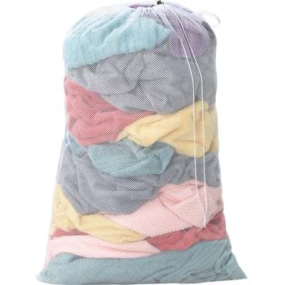 WHT MESH LAUNDRY BAG