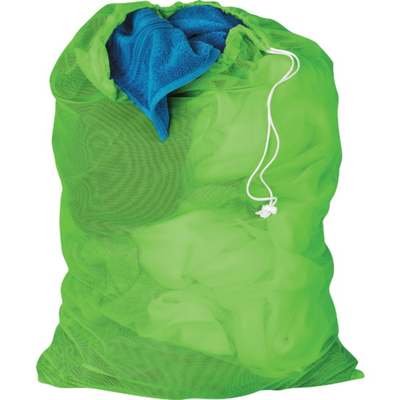 LAUNDRY BAG MESH LM GREEN 25X36"