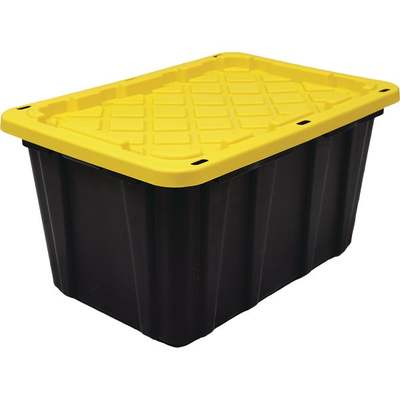 27 GAL STRONG TOTE BLACK/YELLOW