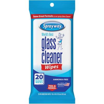 SPRAYWAY WIPES  20CT GLASS