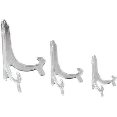 CLEAR PLATE STAND
