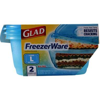 2CT64OZ RECFRZ CONTAINER