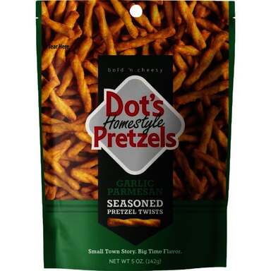 DOTS PRETZELS 5OZ PARM.&GARLIC