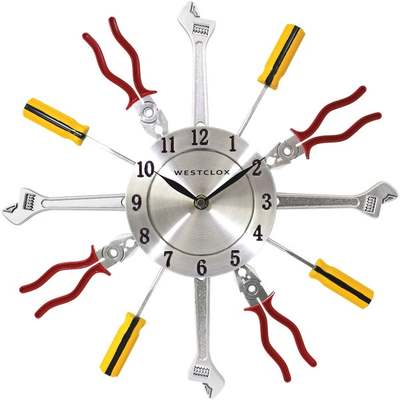 14" TOOLS WALL CLOCK