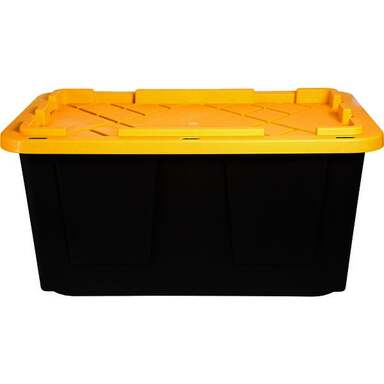 27GAL BLK/YLW STRG TOTE