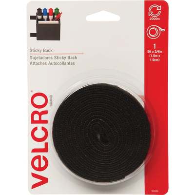 VELCRO SB BLACK 5'X 3/4"