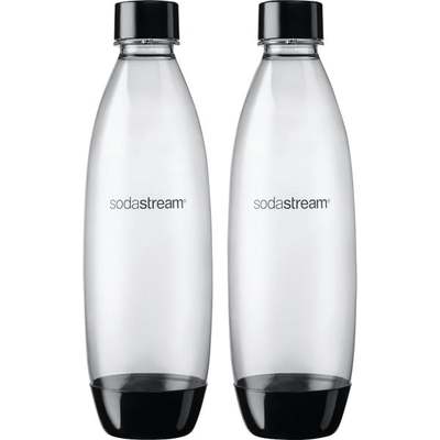 2pk 1l Blk Sodastream Bottles