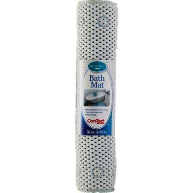 36x17 GRIP BATH MAT WHITE