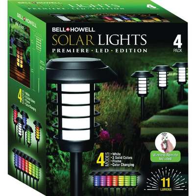 4PK SOLAR PATHLIGHT COLOR CHNG