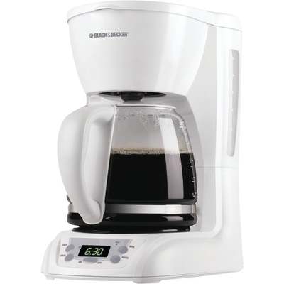 B&D WHT 12-CUP COFFEE MAKER