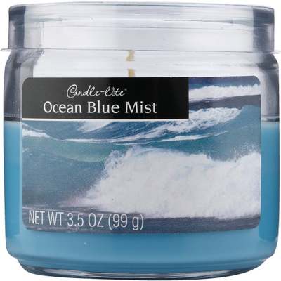 CANDLE JAR 3.5OZ OCEAN BLUE MIST