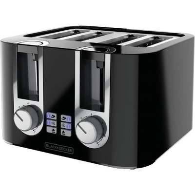 BLK/CHRM 4-SLICE TOASTER