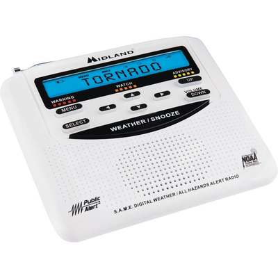 CLOCK AND WEATHER RADIO