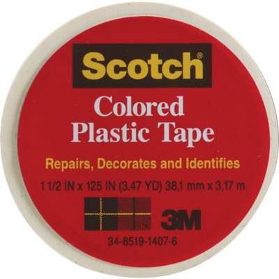 SCOTCH 1-1/2"WHT PL TAPE
