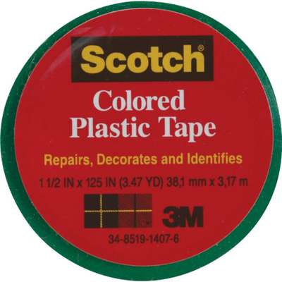 SCOTCH 1-1/2"GRN PL TAPE