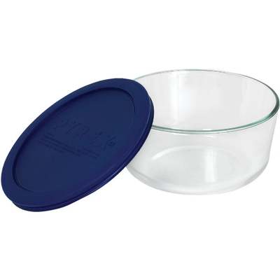 BOWL W/PLASTIC COVER 4CUP BL