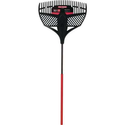 Truper Tru Tough 26 In. Poly Leaf Rake with 56 In. Steel Handle (26-Tine)