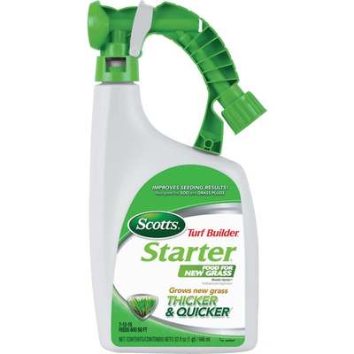 Scotts Turf Builder 32 Oz. 600 Sq. Ft. Liquid Starter Food For New Grass