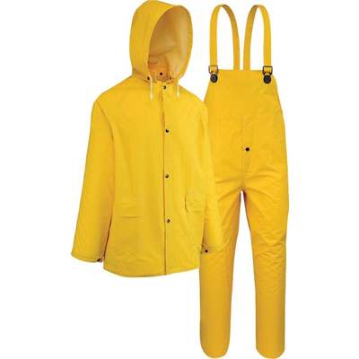 West Protective Gear Chester 3XL 3-Piece Yellow PVC Rain Suit