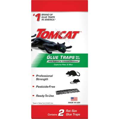 TOMCAT Rat Size Mouse Glue Traps (2-Pack)