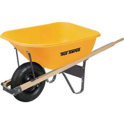 6CUFT WHEELBARROW YELLOW